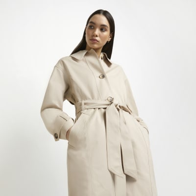 Cream trench coat River Island