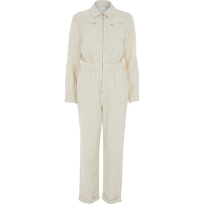 khaki boiler suit river island