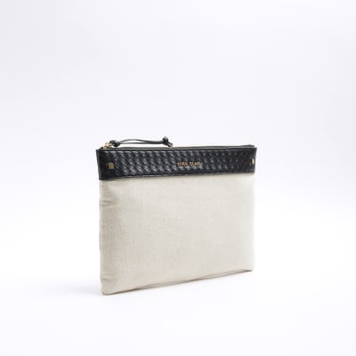 White clutch bag 2025 river island