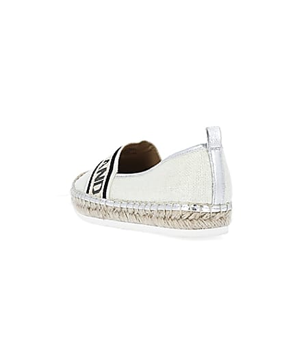 360 degree animation of product Cream wide fit monogram espadrilles frame-7