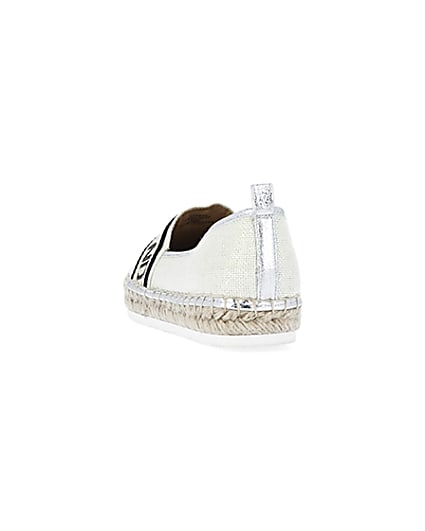 360 degree animation of product Cream wide fit monogram espadrilles frame-8