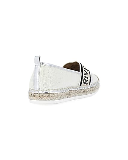 360 degree animation of product Cream wide fit monogram espadrilles frame-11