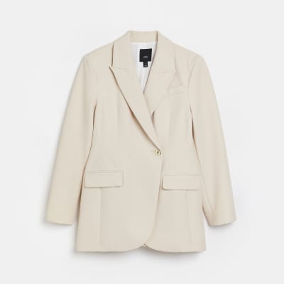 cream blazer river island