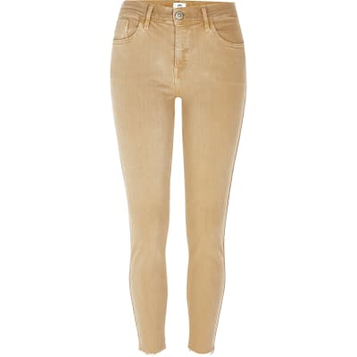 skinny jeans beige