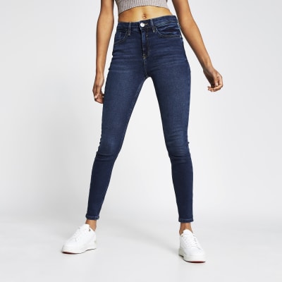Dark blue Amelie super skinny jeans
