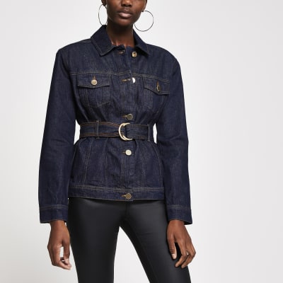 black blue jean jacket