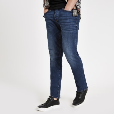 Dark blue Dylan slim fit jeans