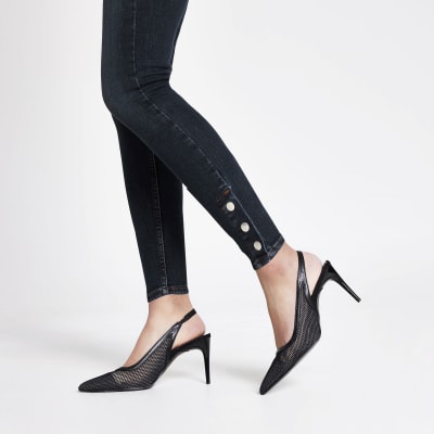 blue jeans high rise