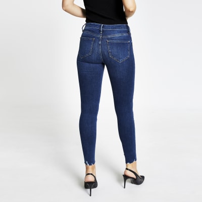 Dark blue Molly mid rise jeggings