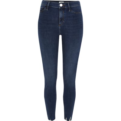 Dark blue Molly mid rise jeggings