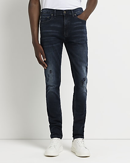 Dark blue premium Relaxed Skinny fit jeans