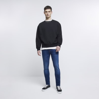 deep blue jeans mens