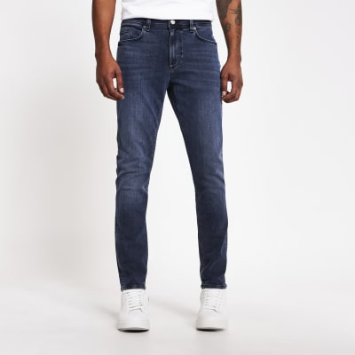 dark blue skinny jeans men