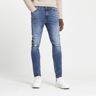 river island skinny ripped jeans