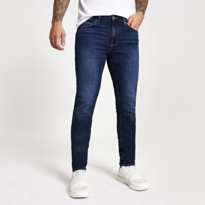 Dark blue slim fit Dylan jeans | River 