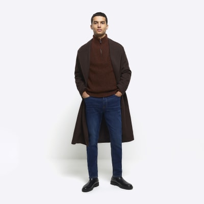 Dark blue slim fit jeans