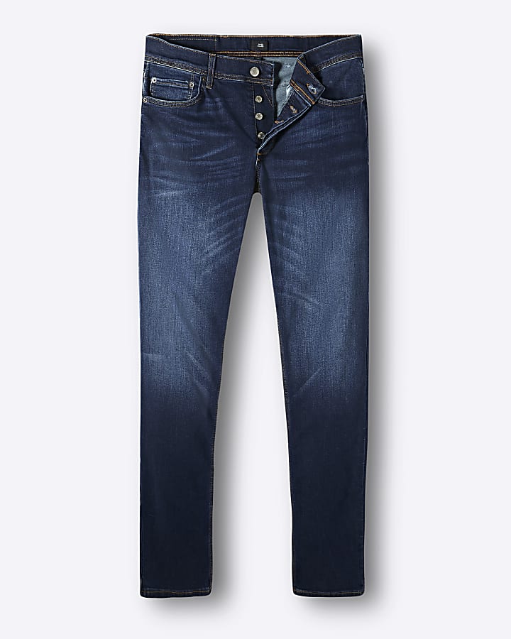 River Island Slim jeans blauw casual uitstraling Mode Spijkerbroeken Slim jeans 