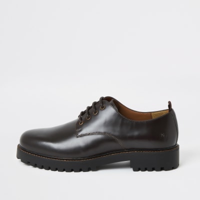 chunky sole derby shoes mens