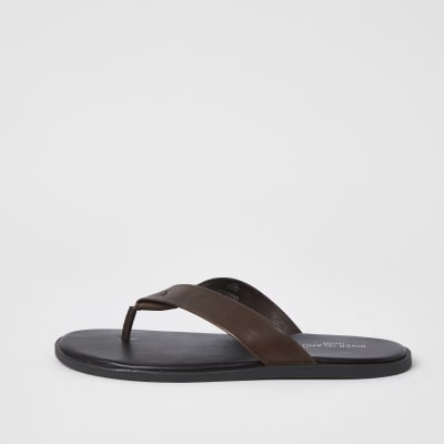 river island mens flip flops