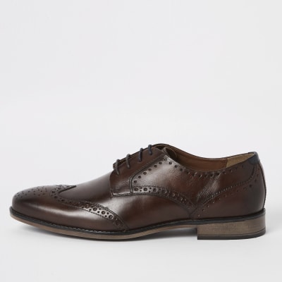 tan brogue shoes