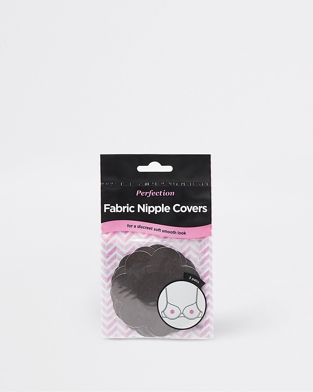 Dark brown silicone fabric nipple covers