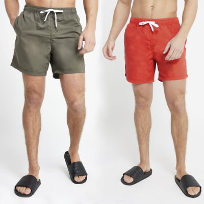 dark green swim shorts