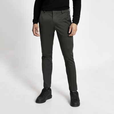 dark green chino pants