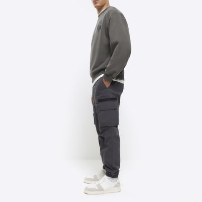 Regular Fit Cargo trousers - Dark grey - Men