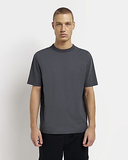 Dark grey regular fit t-shirt