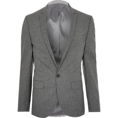 dark grey coat suit