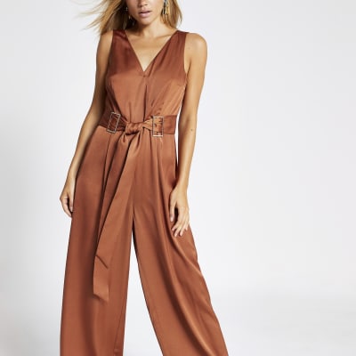 dark orange jumpsuit