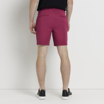 pink chino shorts