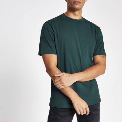 teal shirt outfit men