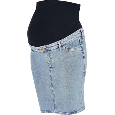 denim maxi skirt river island