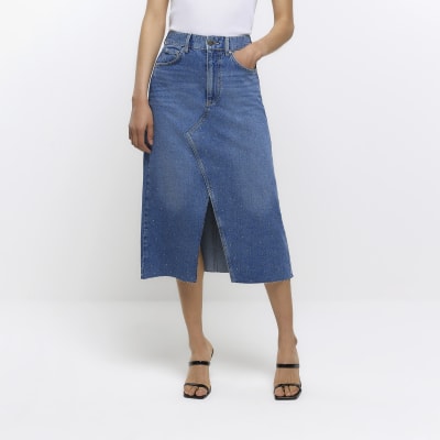 River island jeans sales skirt