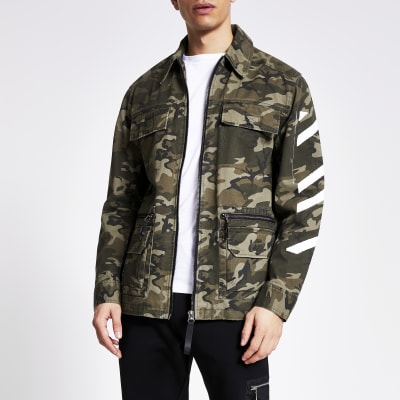 green camouflage jacket