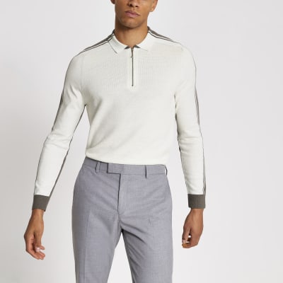 river island long sleeve polo