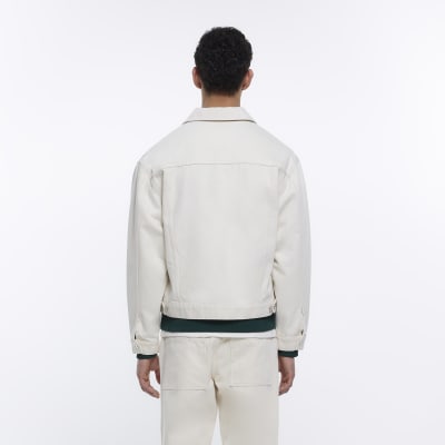 Ecru Holloway Road regular fit denim jacket