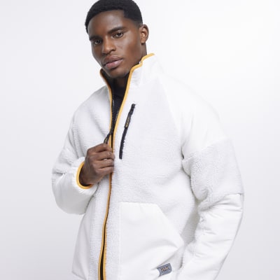 Ecru Prolific Sport fleece jacket River Island