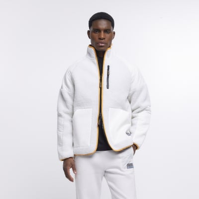 Ecru Prolific Sport fleece jacket | River Island