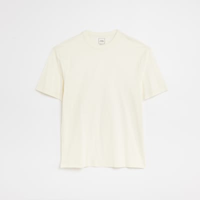 Ecru regular fit t-shirt