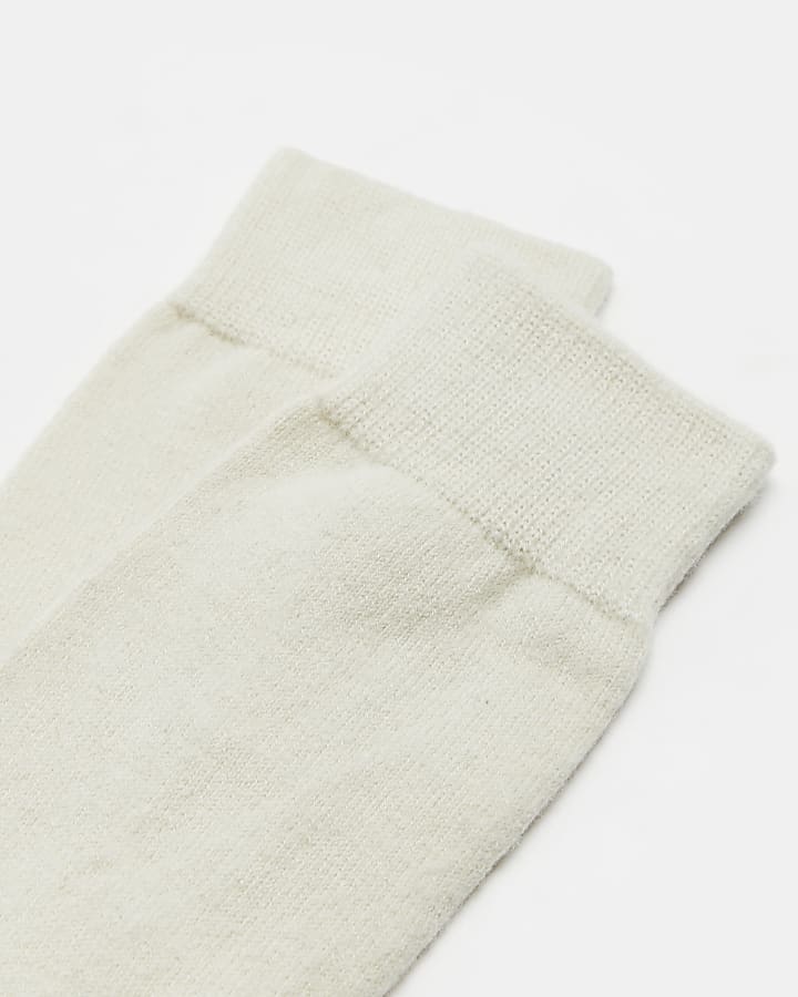 Ecru RI Studio cashmere socks