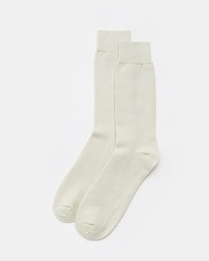 Ecru RI Studio cashmere socks