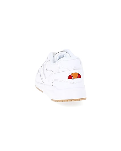 360 degree animation of product Ellesse NYC84 white lace-up trainers frame-8