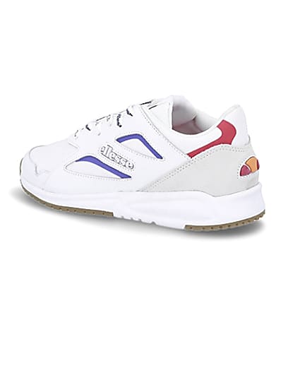 360 degree animation of product Ellesse white Contest trainers frame-5