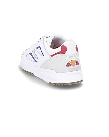 360 degree animation of product Ellesse white Contest trainers frame-7