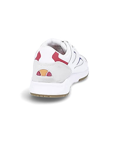 360 degree animation of product Ellesse white Contest trainers frame-10
