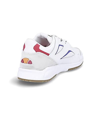 360 degree animation of product Ellesse white Contest trainers frame-11