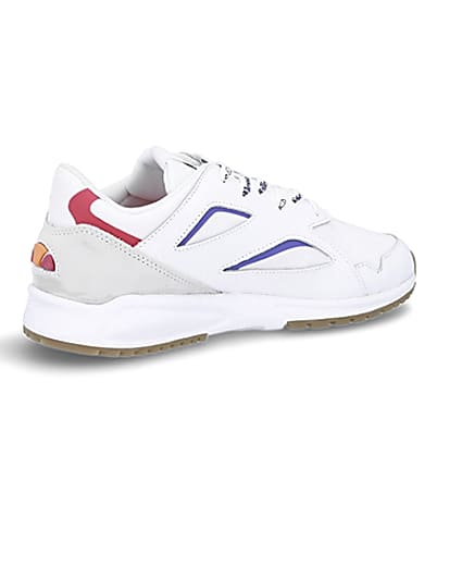 360 degree animation of product Ellesse white Contest trainers frame-13