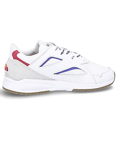 360 degree animation of product Ellesse white Contest trainers frame-14